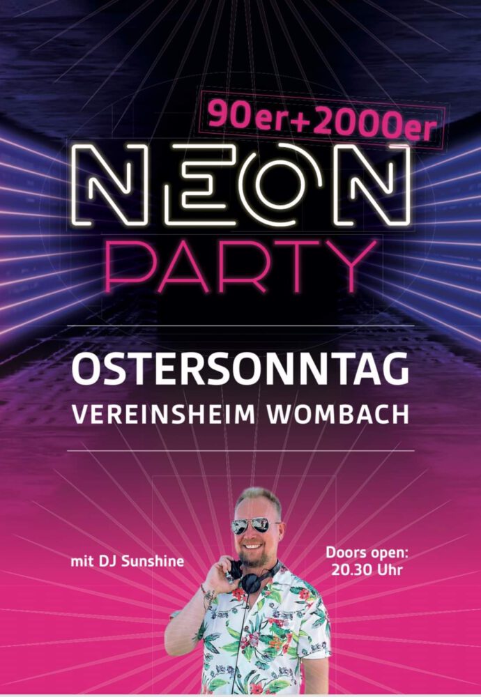 NEON-Party mit DJ Sunshine